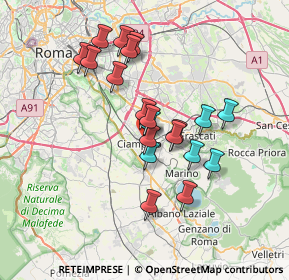 Mappa Via Guglielmo Marconi, 00043 Ciampino RM, Italia (6.361)