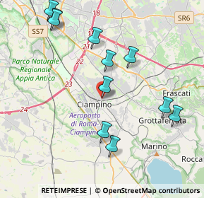 Mappa Via Guglielmo Marconi, 00043 Ciampino RM, Italia (4.56273)