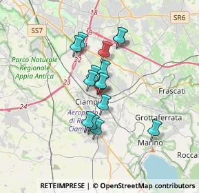 Mappa Via Guglielmo Marconi, 00043 Ciampino RM, Italia (2.686)