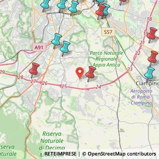 Mappa Via di Tor Pagnotta, 00143 Roma RM, Italia (7.09313)