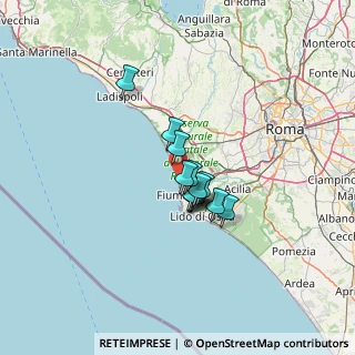 Mappa Via delle Pinne, 00054 Focene RM, Italia (8.17769)