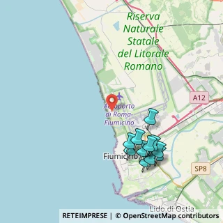 Mappa Via delle Pinne, 00054 Focene RM, Italia (4.71636)