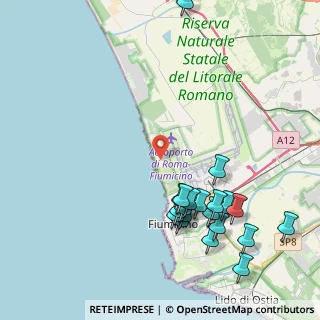 Mappa Via delle Pinne, 00054 Focene RM, Italia (5.077)