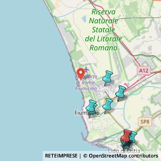 Mappa Via delle Pinne, 00054 Focene RM, Italia (6.90231)