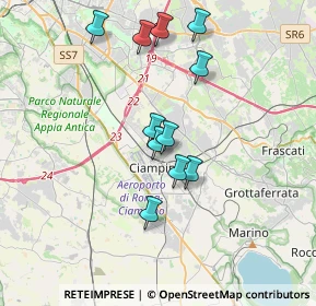 Mappa Via Lauro Ferioli, 00043 Ciampino RM, Italia (3.37455)