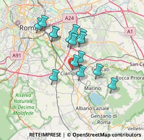 Mappa Via Lauro Ferioli, 00043 Ciampino RM, Italia (6.19467)
