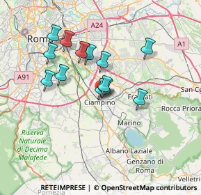 Mappa Via Lauro Ferioli, 00043 Ciampino RM, Italia (6.20231)