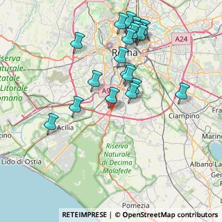 Mappa Via Pontina, 00143 Roma RM, Italia (8.7135)