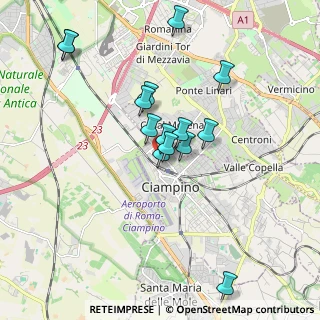 Mappa Via Giacomo Puccini, 00043 Ciampino RM, Italia (1.75714)
