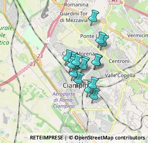 Mappa Via Antonio Vivaldi, 00043 Ciampino RM, Italia (1.08563)