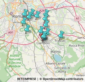 Mappa Via Antonio Vivaldi, 00043 Ciampino RM, Italia (5.874)