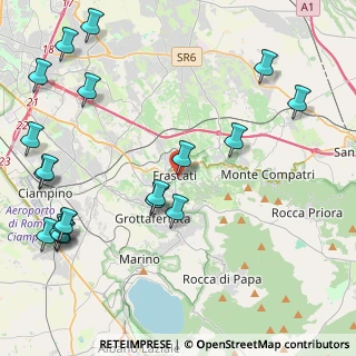 Mappa Via Sant'Angelo, 00044 Frascati RM, Italia (6.0075)