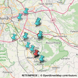 Mappa Via Piccolomini, 00044 Frascati RM, Italia (7.6975)