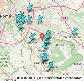 Mappa Via del Torrione Micara, 00044 Frascati RM, Italia (8.0305)