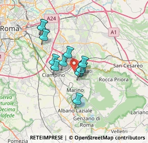 Mappa Via del Torrione Micara, 00044 Frascati RM, Italia (5.185)