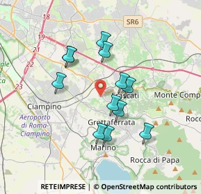 Mappa Via del Torrione Micara, 00044 Frascati RM, Italia (3.2175)