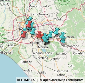 Mappa Via del Torrione Micara, 00044 Frascati RM, Italia (9.951)