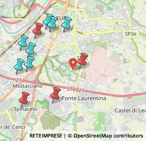 Mappa Via Clemente Rebora, 00143 Roma RM, Italia (2.54727)