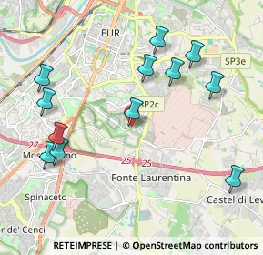 Mappa Via Clemente Rebora, 00143 Roma RM, Italia (2.3925)