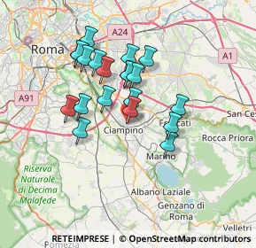 Mappa Via Dante Alighieri, 00043 Ciampino RM, Italia (6.204)