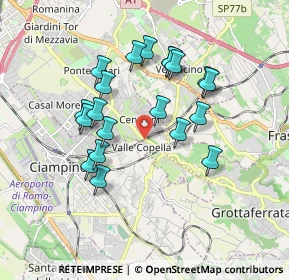 Mappa Via di Valle Copella, 00043 Ciampino RM, Italia (1.728)