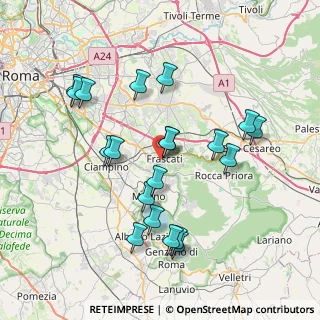 Mappa Via Don Bosco, 00044 Frascati RM, Italia (8.0075)