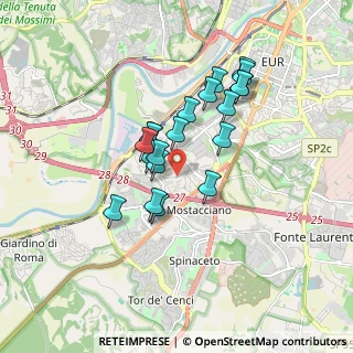 Mappa Via Adolfo Vigorelli, 00144 Roma RM, Italia (1.4895)