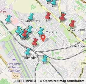 Mappa Via Morena, 00043 Ciampino RM, Italia (1.171)