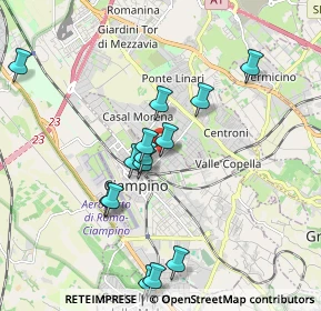 Mappa Via Morena, 00043 Ciampino RM, Italia (1.95143)