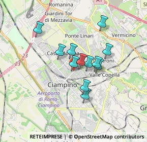Mappa Via Morena, 00043 Ciampino RM, Italia (1.33833)