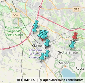 Mappa Via Morena, 00043 Ciampino RM, Italia (2.42417)