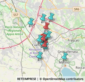 Mappa Via Morena, 00043 Ciampino RM, Italia (2.19143)