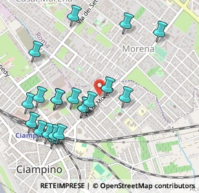 Mappa Via Morena, 00043 Ciampino RM, Italia (0.5745)