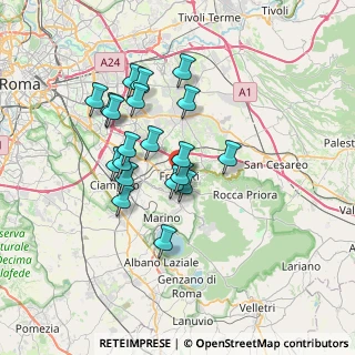 Mappa Via Armando Diaz, 00044 Frascati RM, Italia (6.2835)