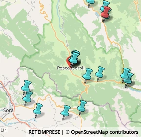 Mappa Via Isonzo, 67032 Pescasseroli AQ, Italia (8.6945)