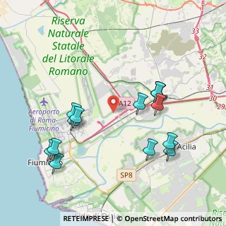 Mappa Via Lucio Battisti, 00054 Fiumicino RM, Italia (4.44786)