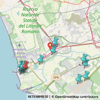 Mappa Via Lucio Battisti, 00054 Fiumicino RM, Italia (5.82643)