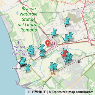 Mappa Via Lucio Battisti, 00054 Fiumicino RM, Italia (4.5115)