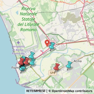 Mappa Via Lucio Battisti, 00054 Fiumicino RM, Italia (5.7325)