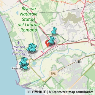 Mappa Via Lucio Battisti, 00054 Fiumicino RM, Italia (4.07231)
