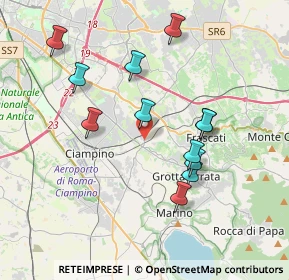 Mappa Via della Cavona, 00046 Grottaferrata RM, Italia (3.82833)