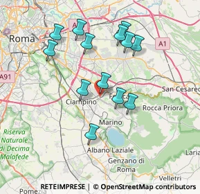 Mappa Via della Cavona, 00046 Grottaferrata RM, Italia (7.28308)