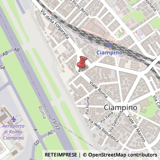 Mappa Via San Francesco D'Assisi, 80, 00043 Ciampino, Roma (Lazio)