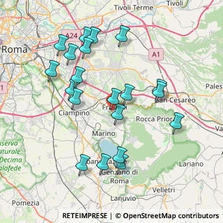 Mappa Via VIII Settembre, 00044 Frascati RM, Italia (8.5045)