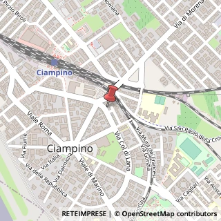 Mappa Via XXIV Maggio, 21, 00043 Ciampino, Roma (Lazio)