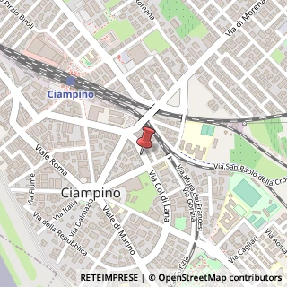 Mappa Via XXIV Maggio, 44, 00043 Ciampino RM, Italia, 00043 Ciampino, Roma (Lazio)