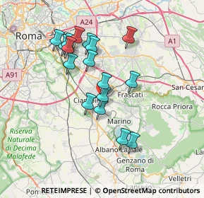 Mappa Via Panarea, 00043 Ciampino RM, Italia (6.78471)