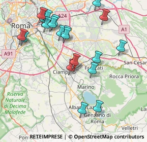 Mappa Via Panarea, 00043 Ciampino RM, Italia (9.279)