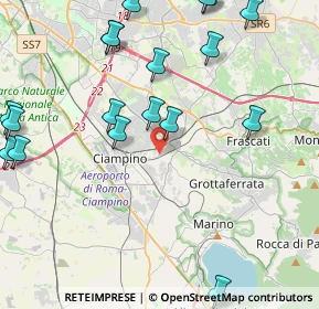 Mappa Via Panarea, 00043 Ciampino RM, Italia (5.933)