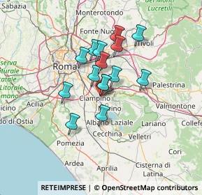 Mappa Via Panarea, 00043 Ciampino RM, Italia (10.33067)